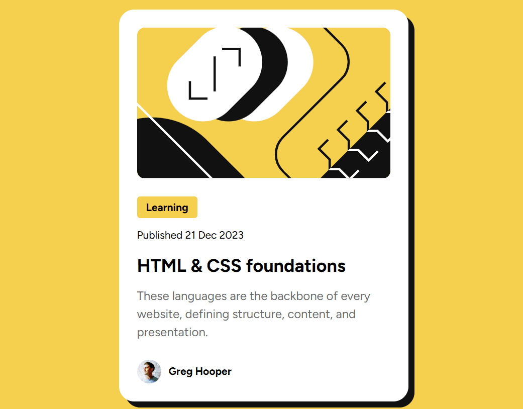 Preview de card de blog